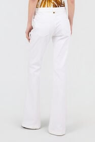 JC Pantalon en Denim de Coton WHITE WFJ034-WF518
