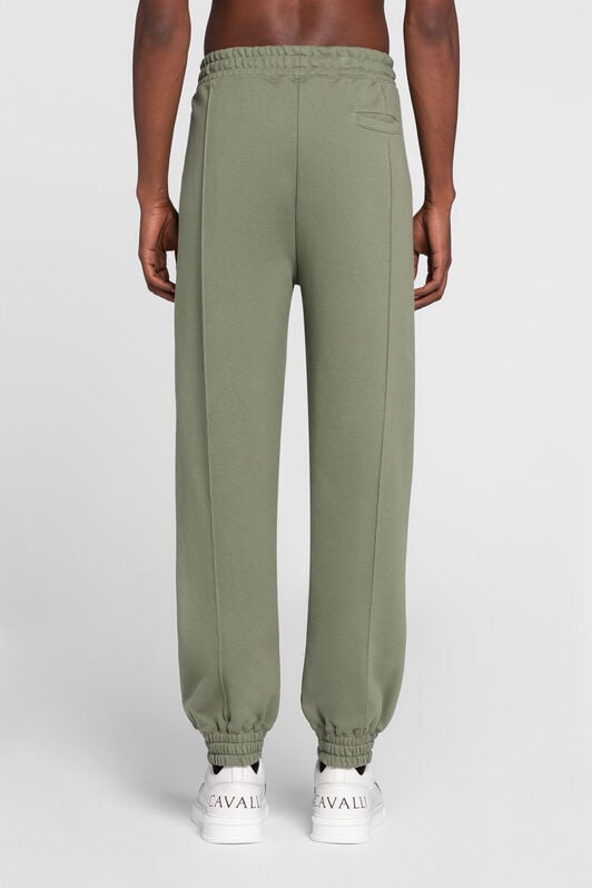 RC Slogan-Print Cotton Sweatpants RC Slogan-Print Cotton Sweatpants Green PRT25D-CF050