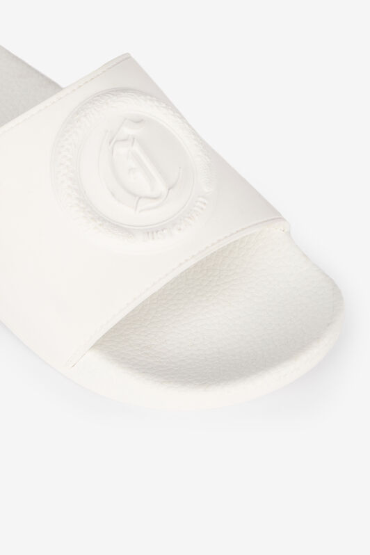 JC Slides Con Monogram JC E Logo Bianco UFS044-UF366