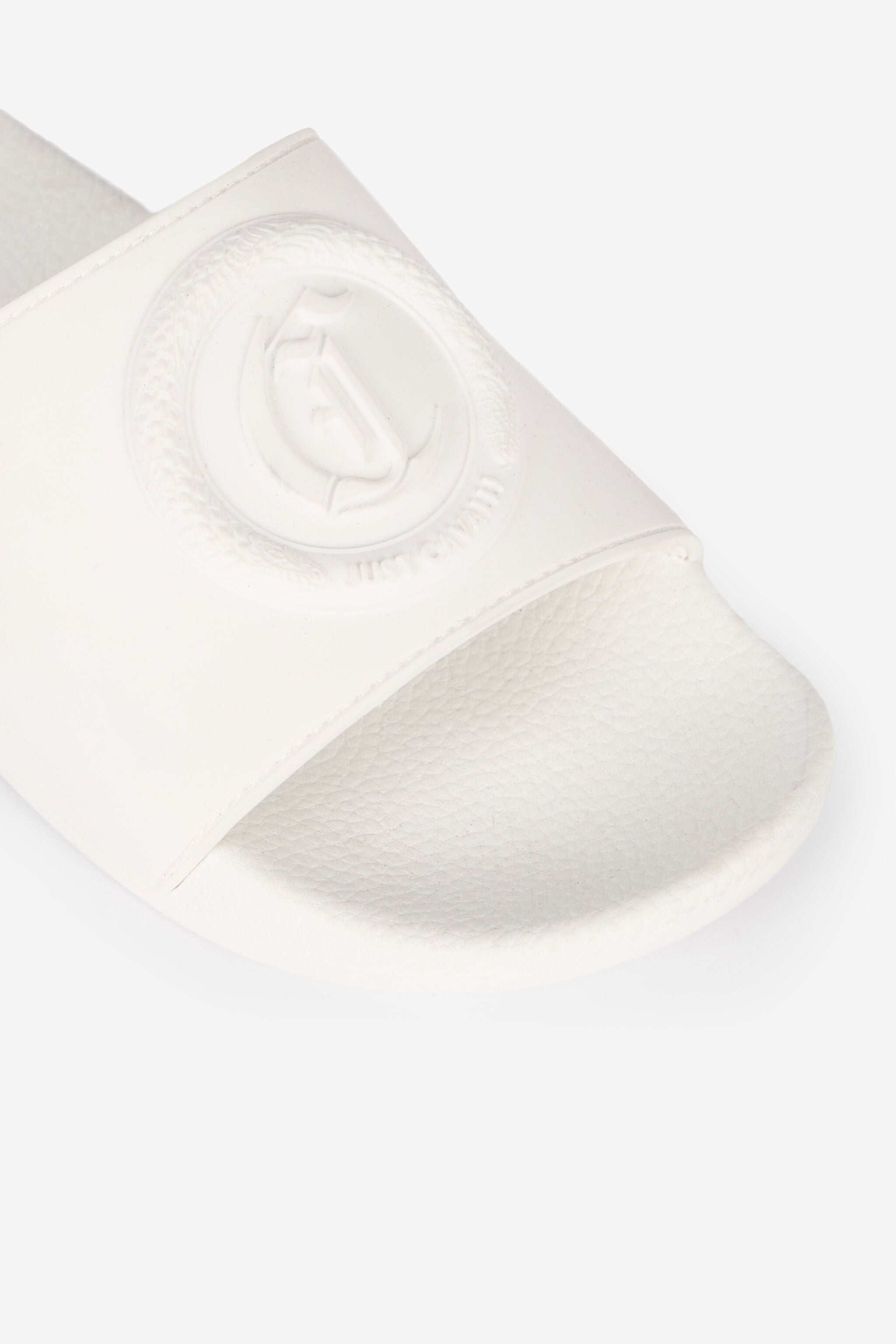 JC Slides Con Monogram JC E Logo Bianco UFS044-UF366