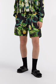 RC Swim shorts with Lemon print Schwarz SYH00A-5RF75