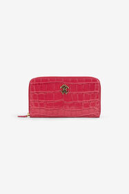 RC Crocodile Effect Zip-Around Wallet ROSA ANTICO 112309 SKA001-PZ975