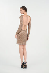RC Vestido Midi Con Lentejuelas ARGENTO UWR165-FY038