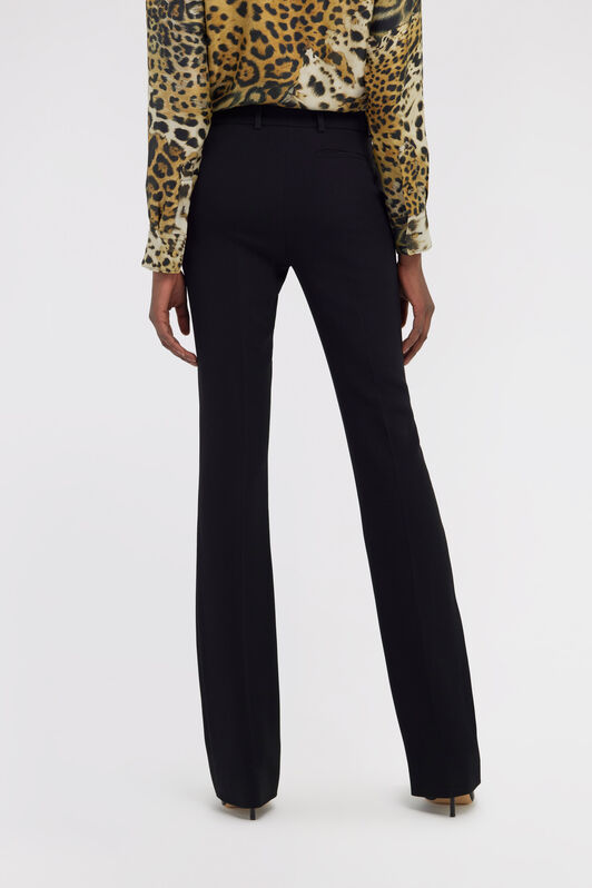 RC Pantalon de tailleur à ornement Tiger Tooth Noir RKT203-HR002