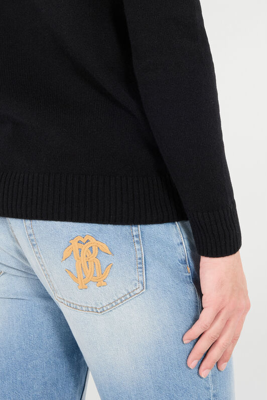 RC Maglione Con Collo A Lupetto In Lana Nero POM60F-MQ001