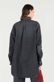 RC Chemise Avec Broderie Et Paillettes Noir/Rouge VQJ161-DN001