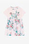 JU Floral-Embroidered Cotton Dress JU Floral-Embroidered Cotton Dress Pink RJT104-JD001