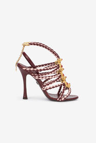 RC Red And White Sandals With Jewel Details ROSSO/BIANCO VWS003-PZ003