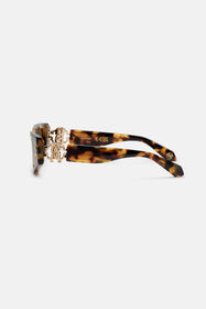 RC Sunglasses with rectangular front and fangs RC Sunglasses with rectangular front and fangs Brown ALD024-ID181