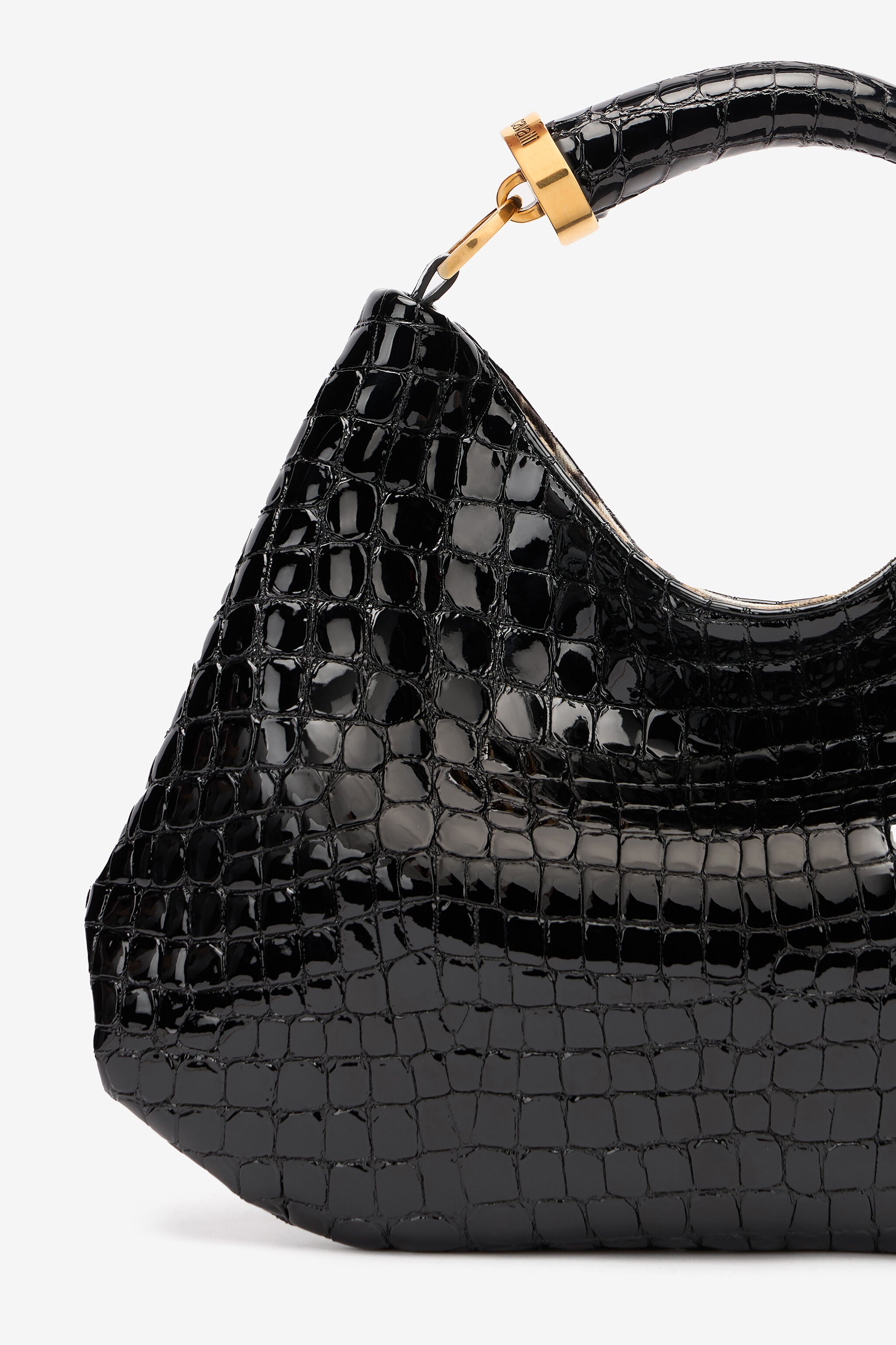 RC Crocodile-Print Hobo Bag RC Crocodile-Print Hobo Bag Black TKB009-PZE04