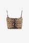 RC Leopard-print cropped top RC Leopard-print cropped top Light Brown RKT602-LNH26