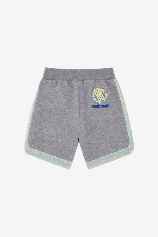 JU Monogram Accent Shorts JU Monogram Accent Shorts Gray SJT206-CF050