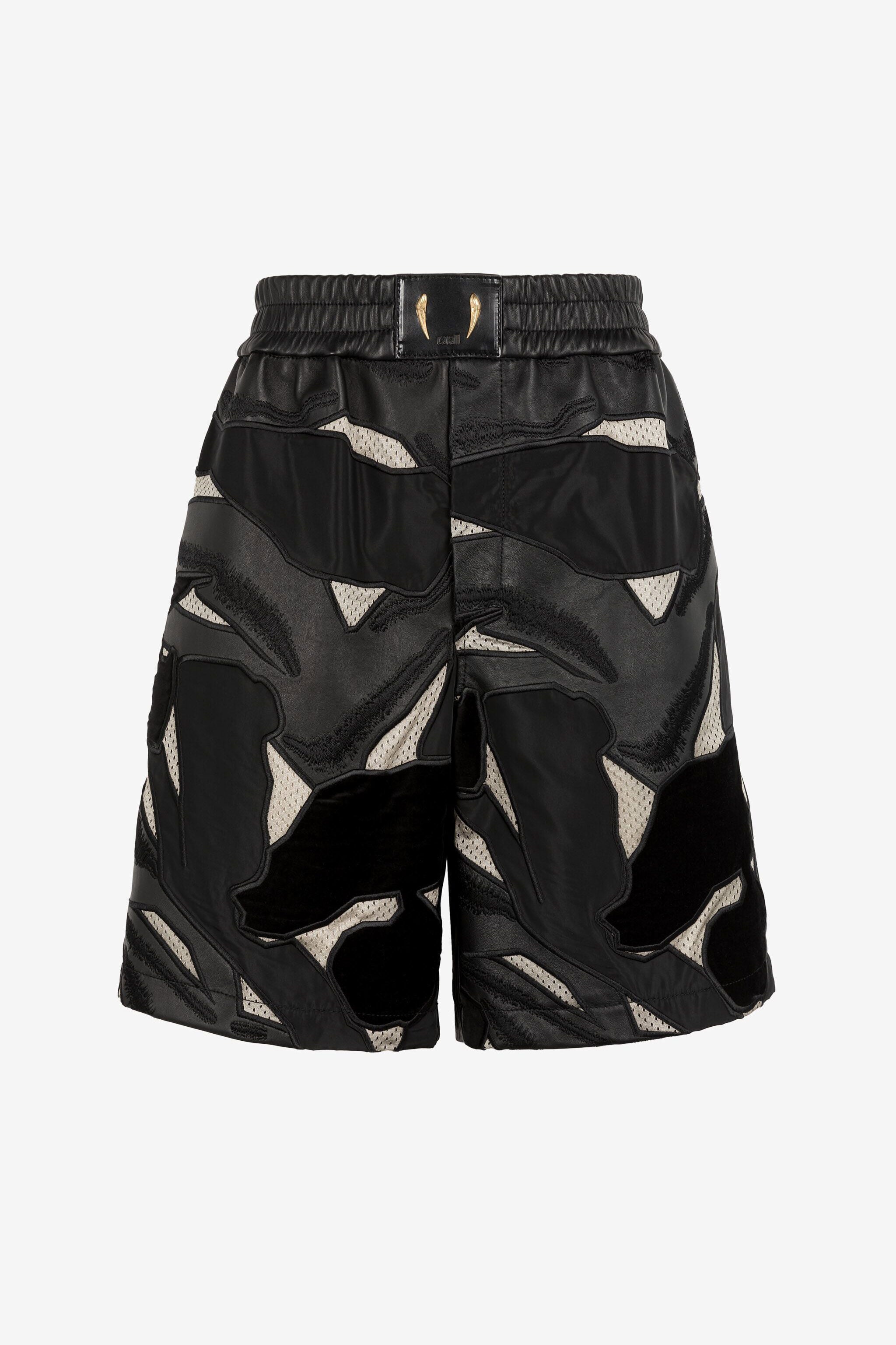 RC Panelled Tiger Tooth Shorts RC Panelled Tiger Tooth Shorts Black ONP208-PN095