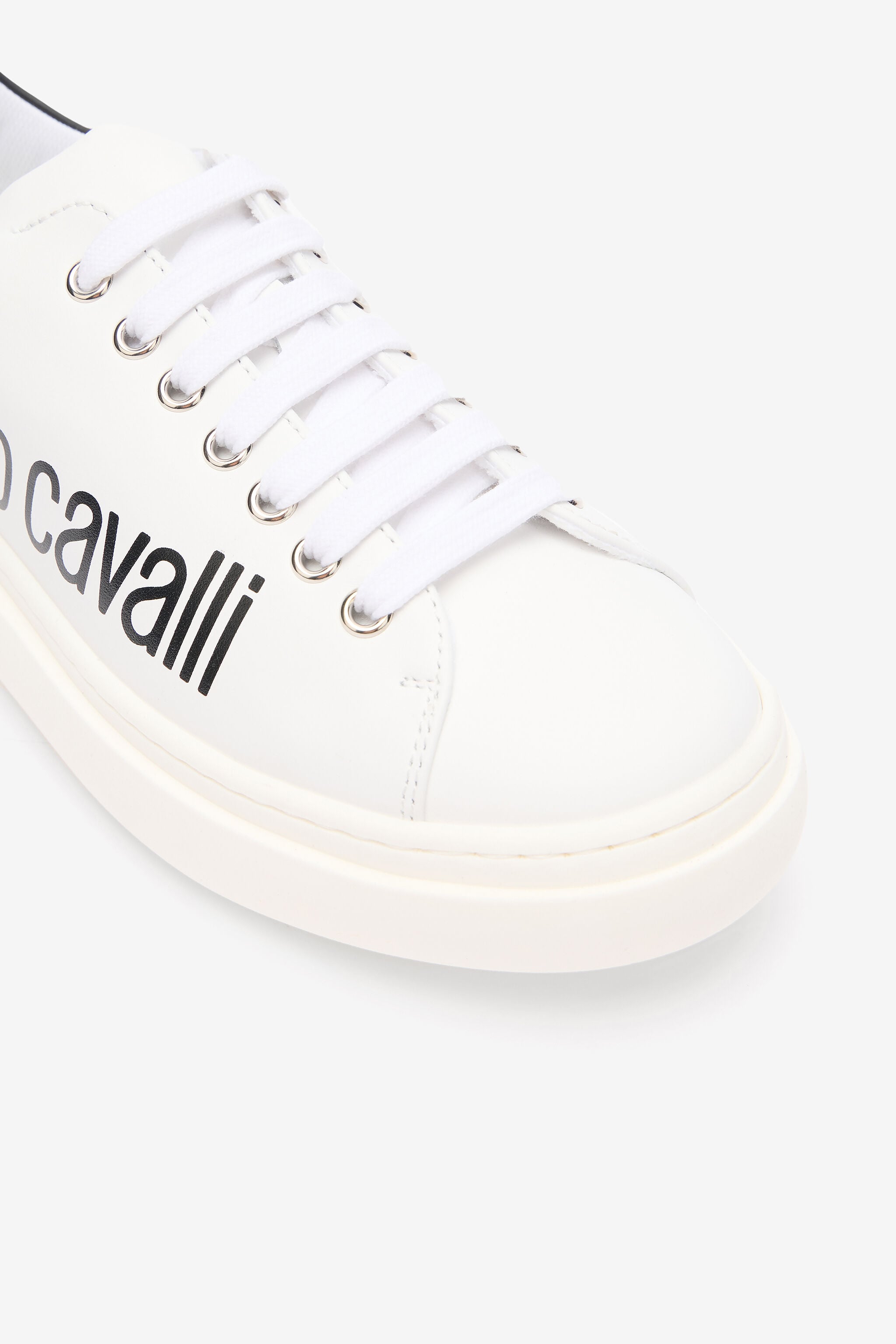RC White Sneaker With Logo Print RC White Sneaker With Logo Print WHITE/BLACK QOS01I-PZO16