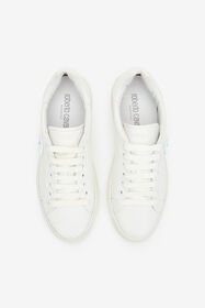 RC Sneakers in Pelle Bianche con Logo Bianco/Argento SKS031-PZA90