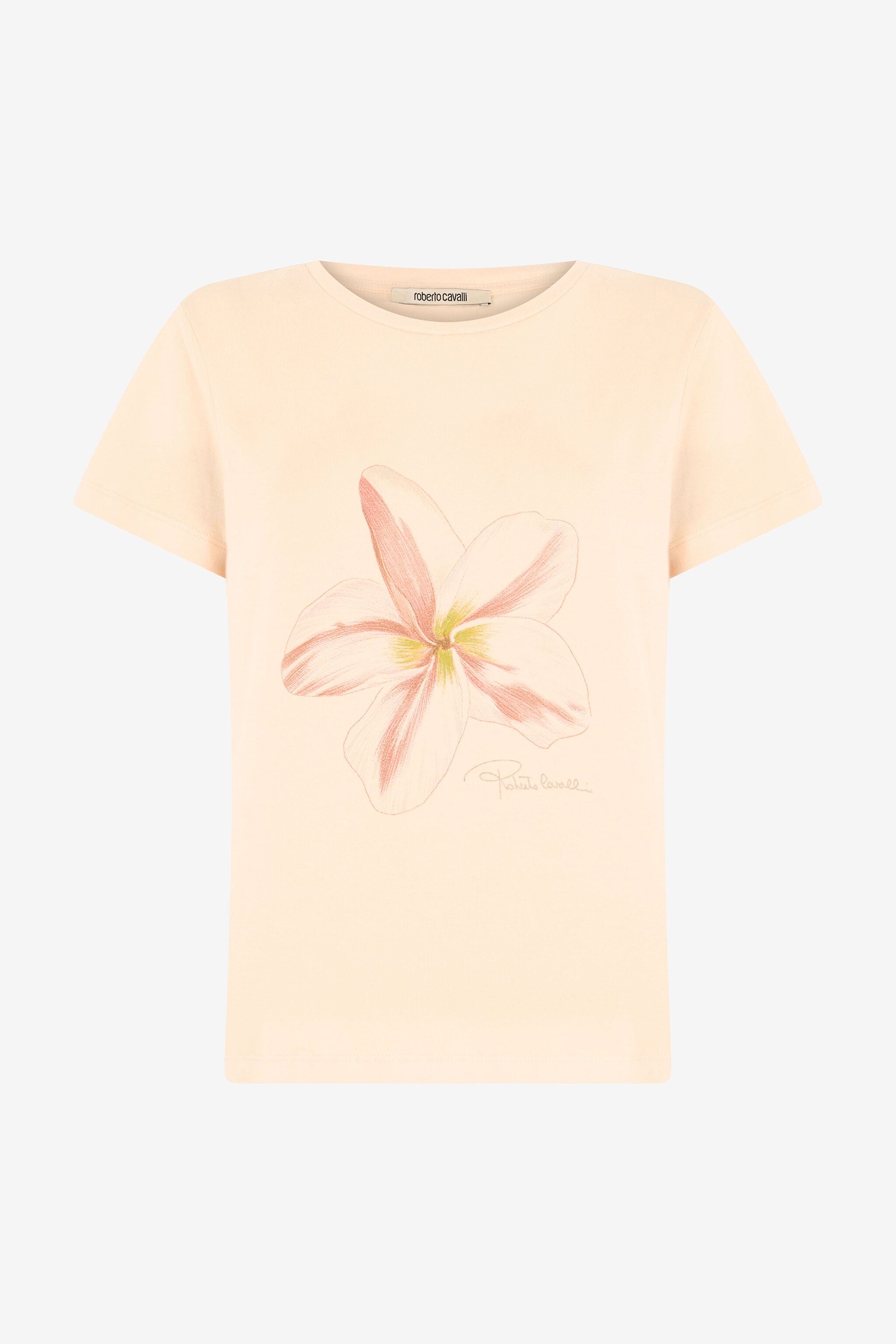 RC T-Shirt À Imprimé Fleur Cream OOT60C-JD060