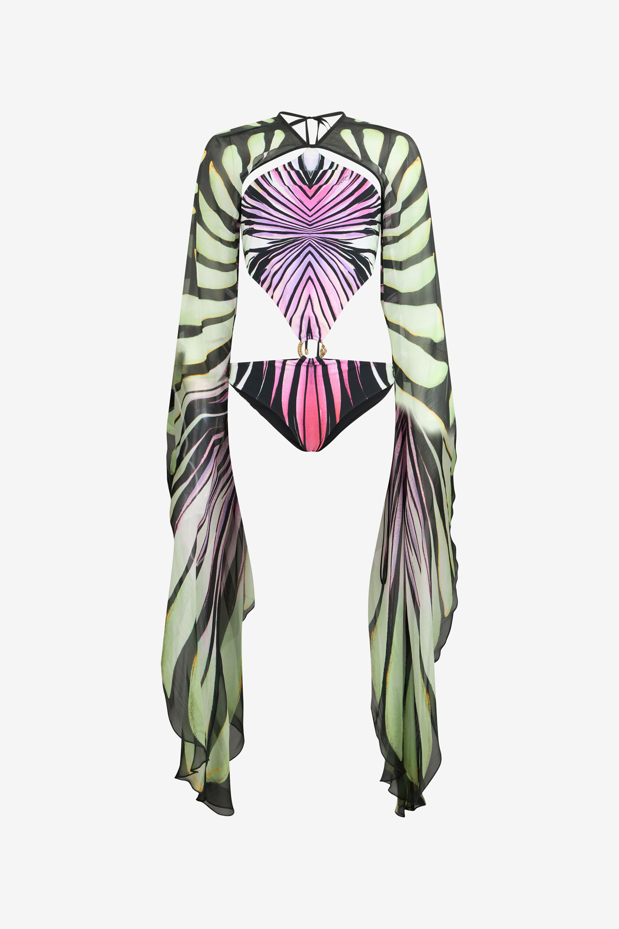 Ray Of Paradise Print One-Piece Swimsuit in MULTICOLOR for Women