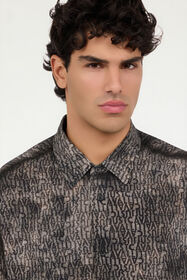 JC Faded Effect Shirt with All-Over Lettering 899+316 VFM025-VF158
