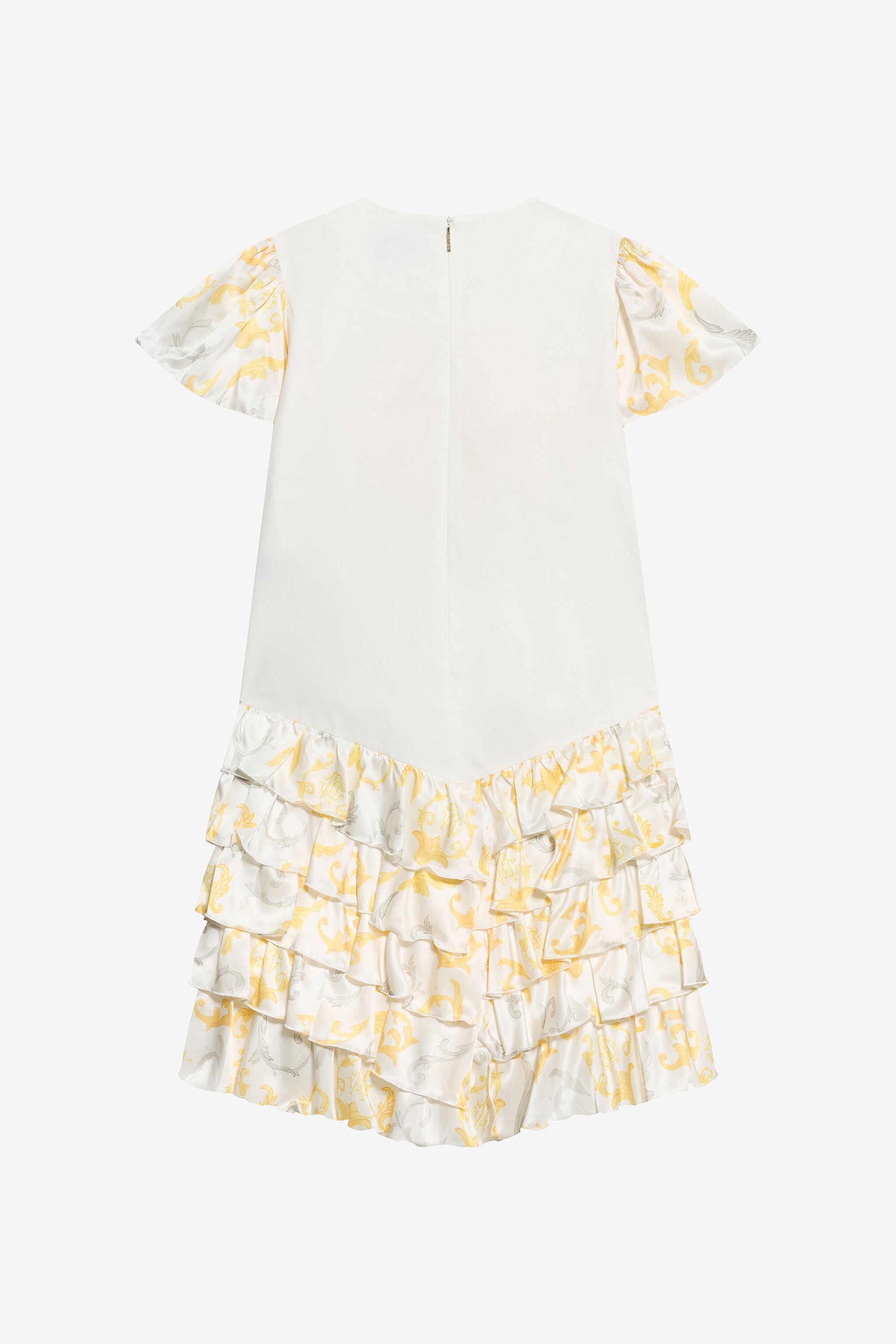 JU Vestido Infantil con estampado Araldic Milky white SJT174-2ML95