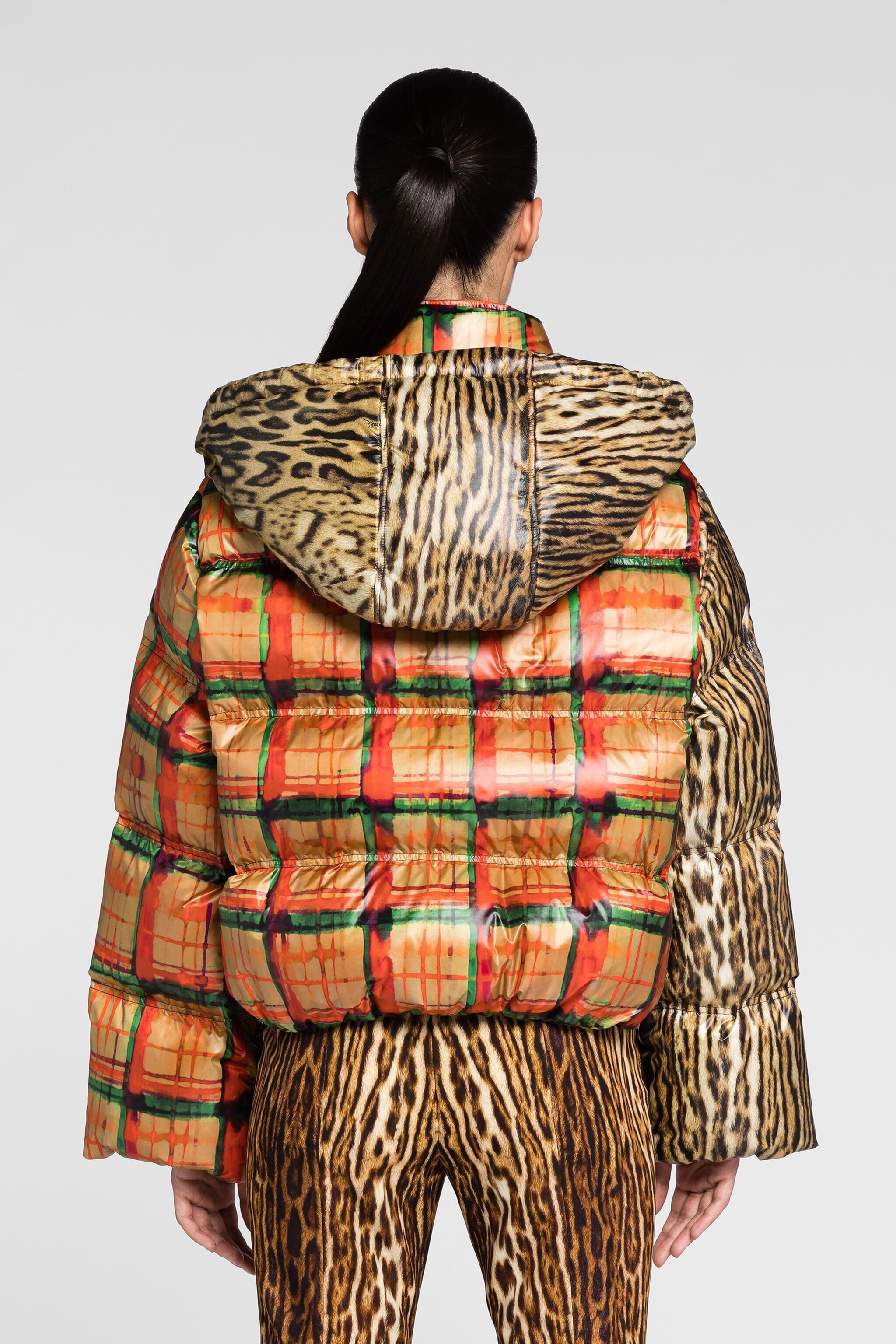 RC Doudoune à imprimés ocelot et tartan RC Doudoune à imprimés ocelot et tartan MULTICOLOR PKT800-9JE39