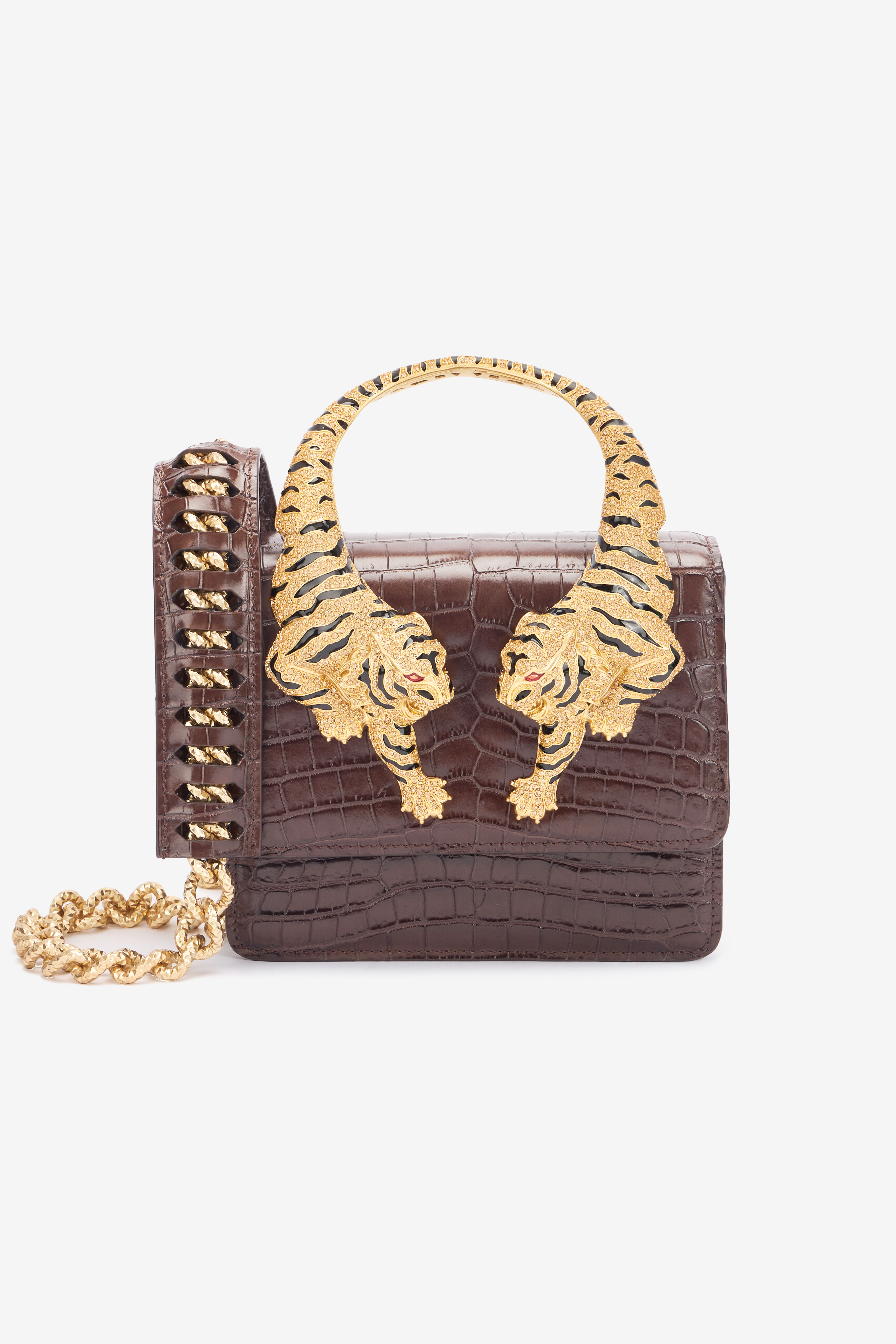 Medium Roar Bag in Dark brown for Women | Roberto Cavalli®