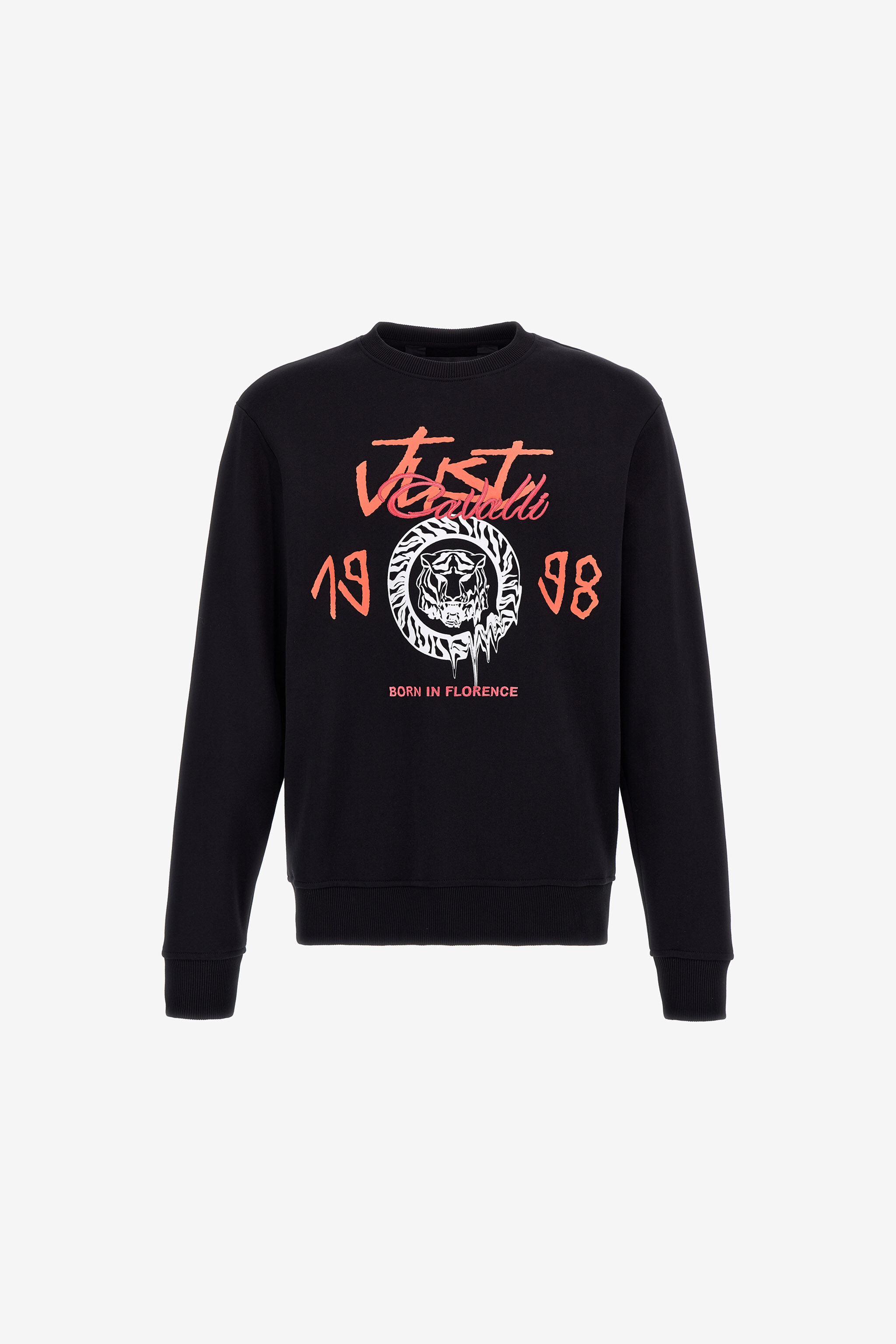 JC Just Cavalli Logo Sweatshirt JC Just Cavalli Logo Sweatshirt Schwarz RRT969-RR231