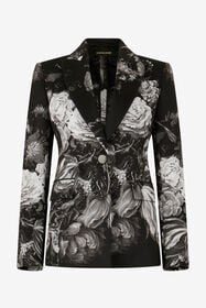 RC Fiammingo Flowers Print Jacket BLACK/GREY XWT401-NVT77