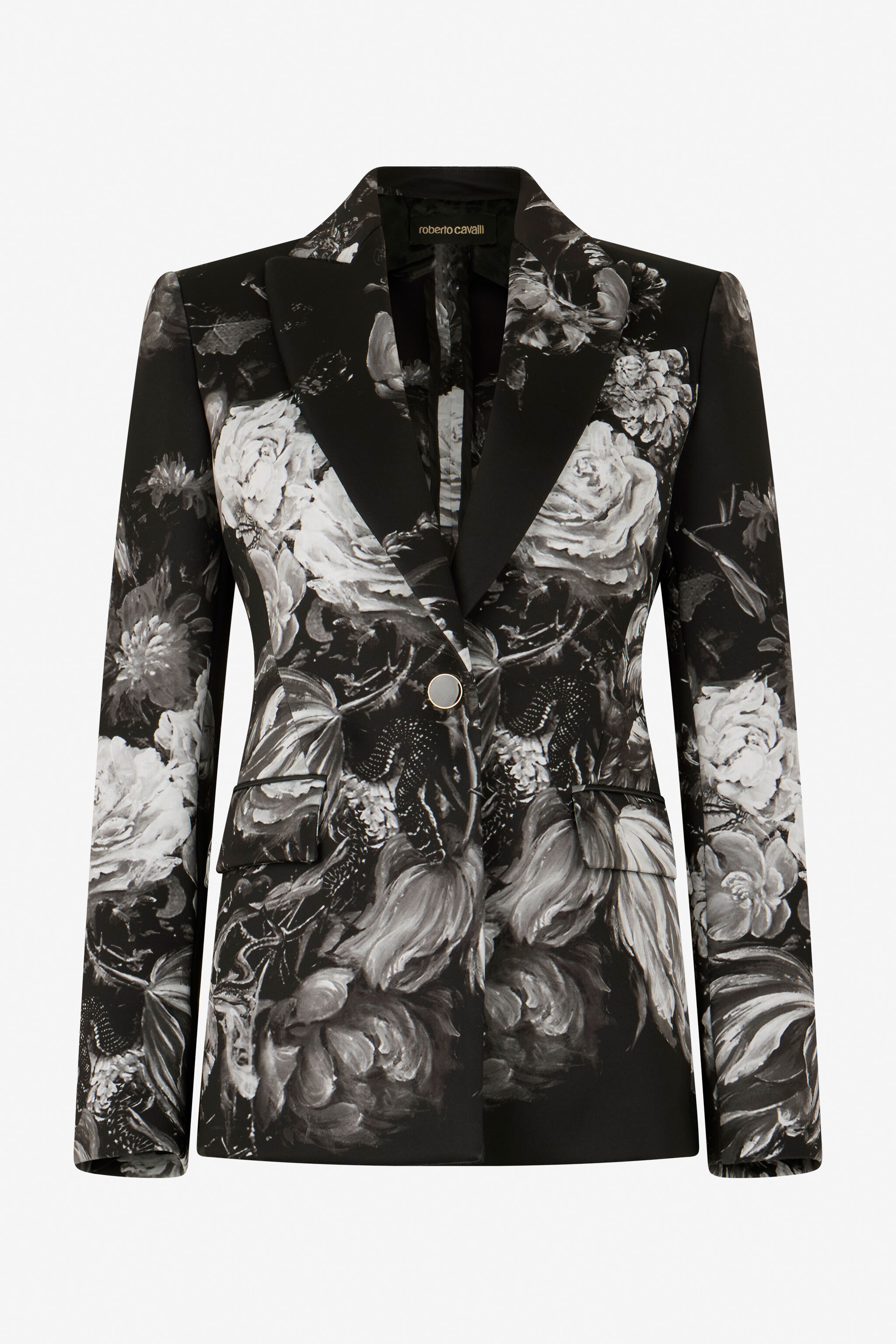 RC Fiammingo Flowers Print Jacket RC Fiammingo Flowers Print Jacket BLACK/GREY XWT401-NVT77