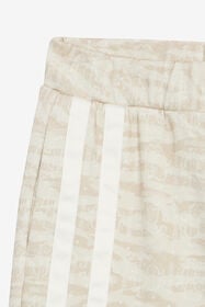 JU Sports Shorts With Tiger Skin Print Ivory UJT25E-5OO44