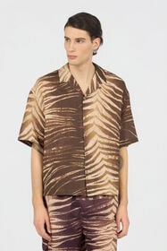 JC Camisa Estampado Natural Barb 751 BEIGE + 709 MARR WFM006-WF154