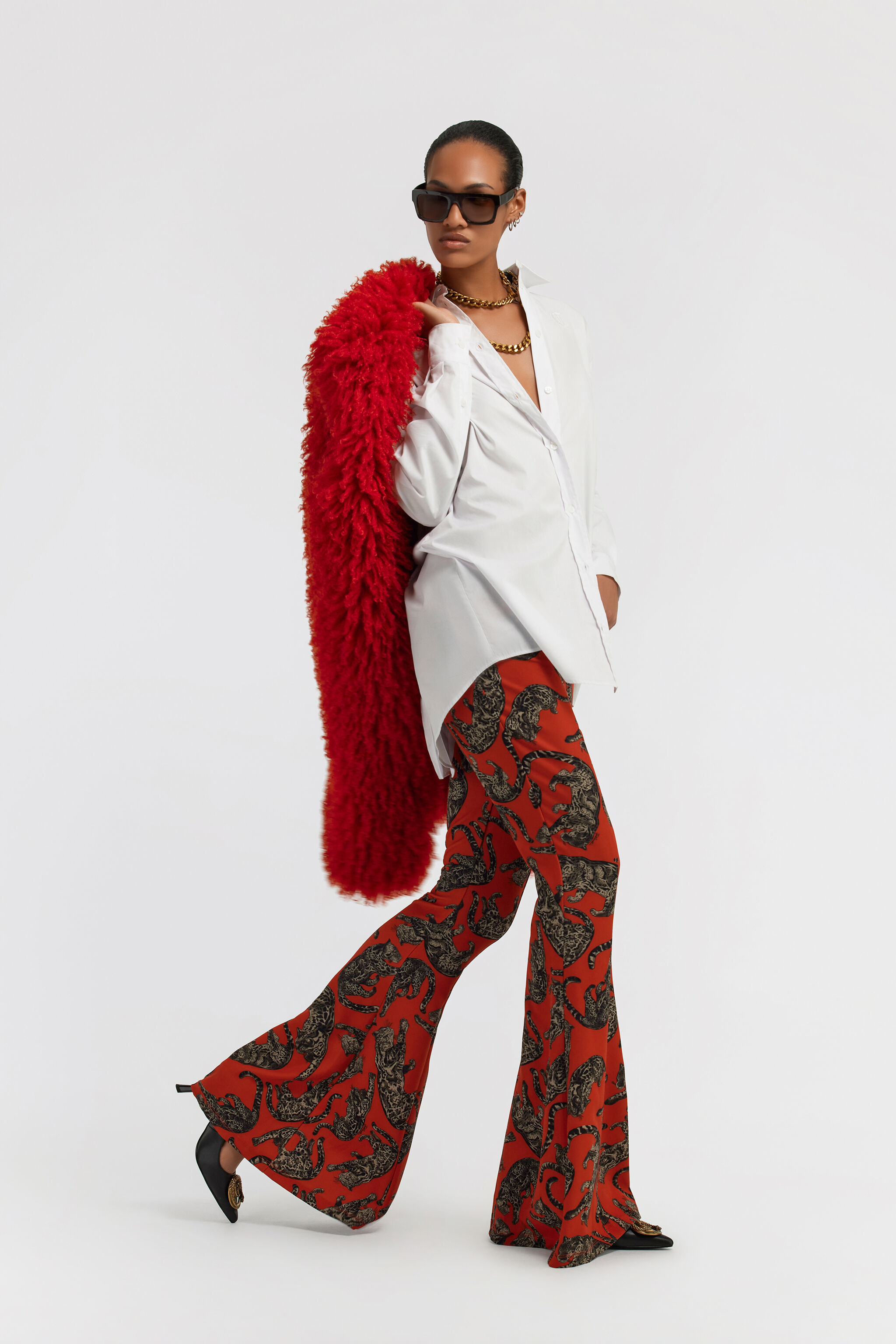 Just Cavalli Pants in Red for Women | Roberto Cavalli®