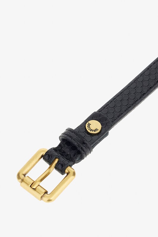 JC Just Cavalli Logo Belt JC Just Cavalli Logo Belt Black TFC019-TF521
