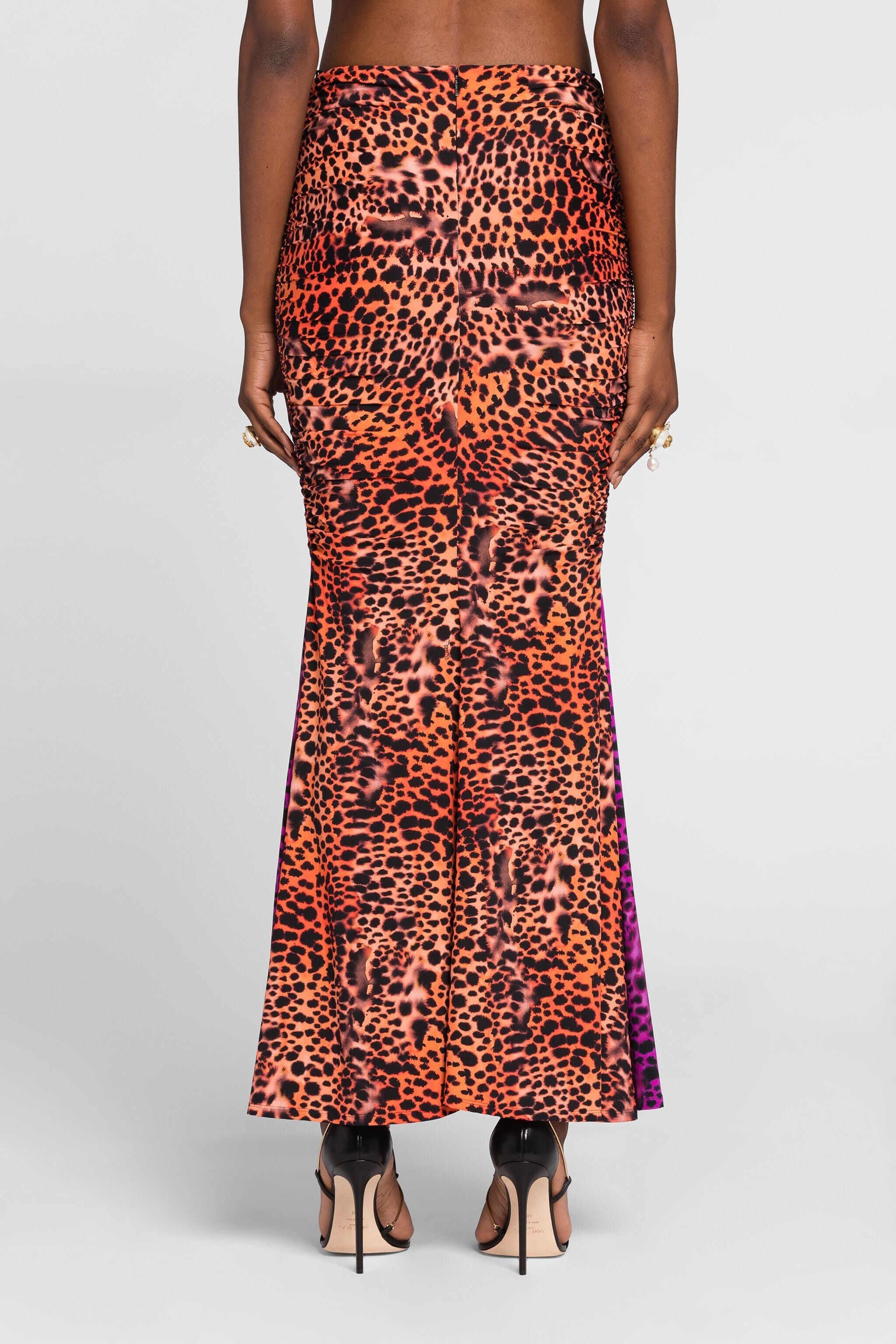 RC Animal-print fishtail skirt RC Animal-print fishtail skirt Purple QKT308-LNF50