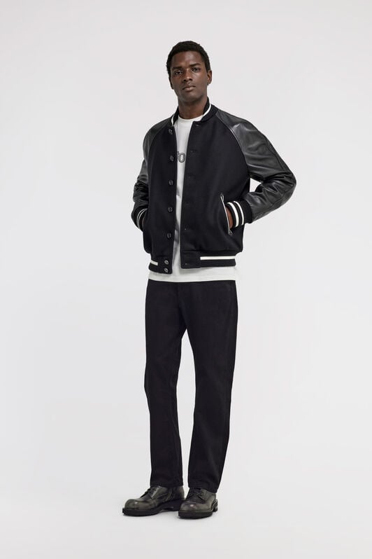 RC Contrast Bomber Jacket RC Contrast Bomber Jacket Black TRP465-WH001