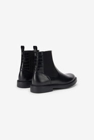 RC Black Chelsea Boots With Pull Tabs BLACK TOS00A-PZC15