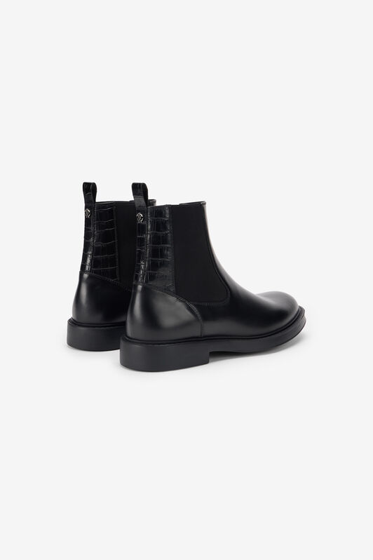 RC Black Chelsea Boots With Pull Tabs RC Black Chelsea Boots With Pull Tabs BLACK TOS00A-PZC15
