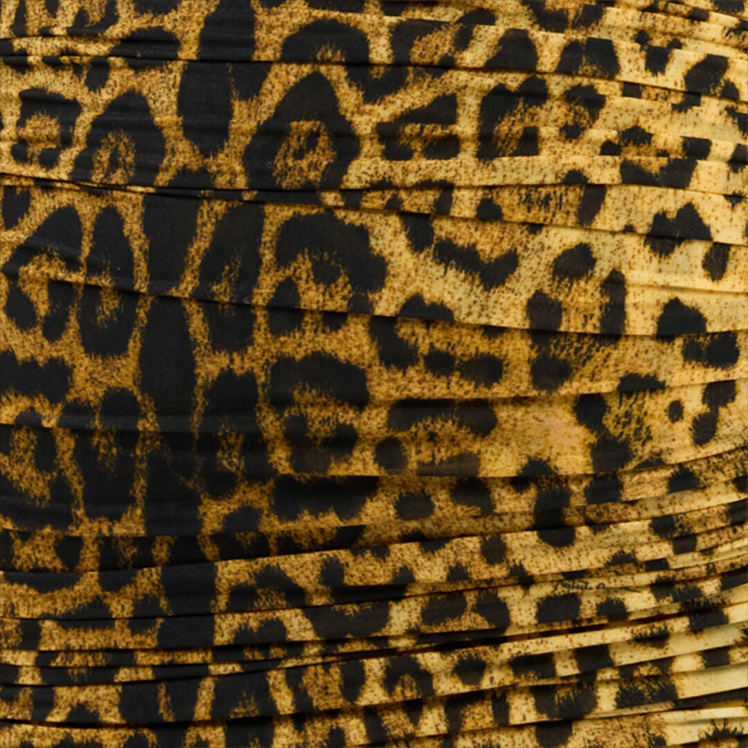 RC Midi Dress With Jaguar Skin Print RC Midi Dress With Jaguar Skin Print Brown VWT123-NCQ71