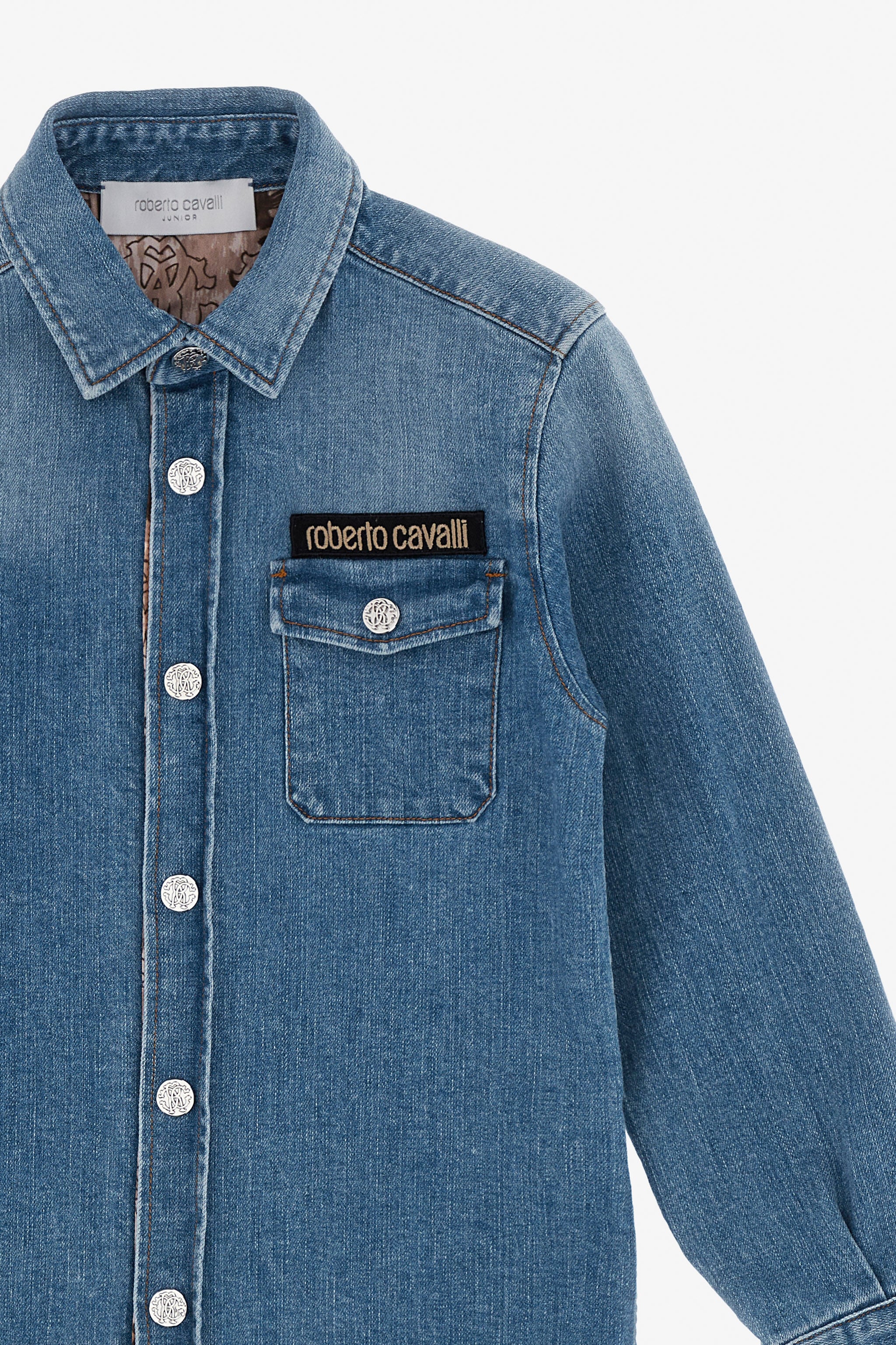 JU Camicia Jeans per Ragazzo Blu TJJ70B-DS015