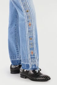 RC Jeans Mit Motiv Aus Nieten Und Edelsteinen Hellblau VRJ208-VT001