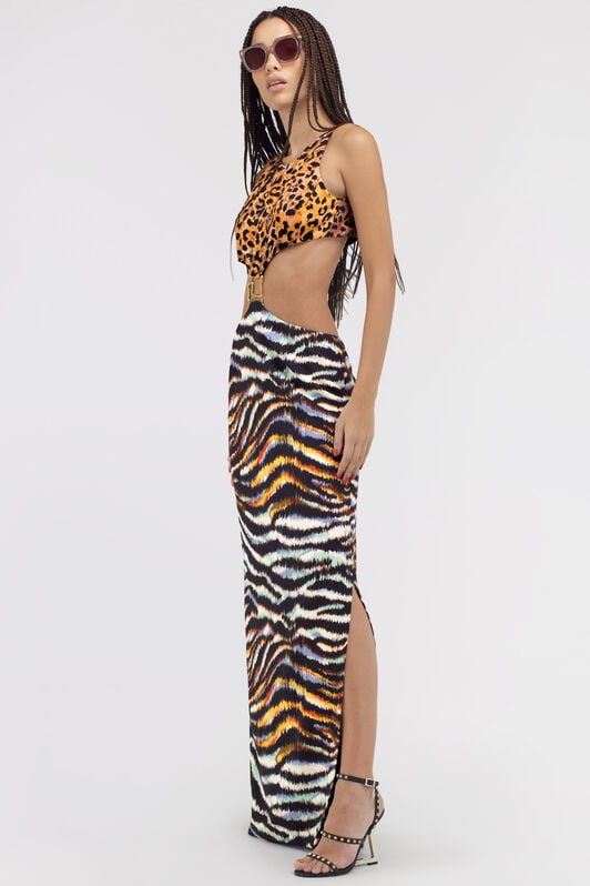 JC Just Cavalli dress JC Just Cavalli dress Light blue/Black SFT160-SF023