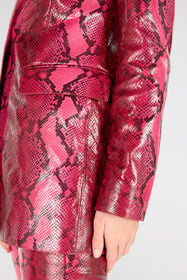 RC Shiny Python-Print Jacket Fuchsia UKP400-PN053