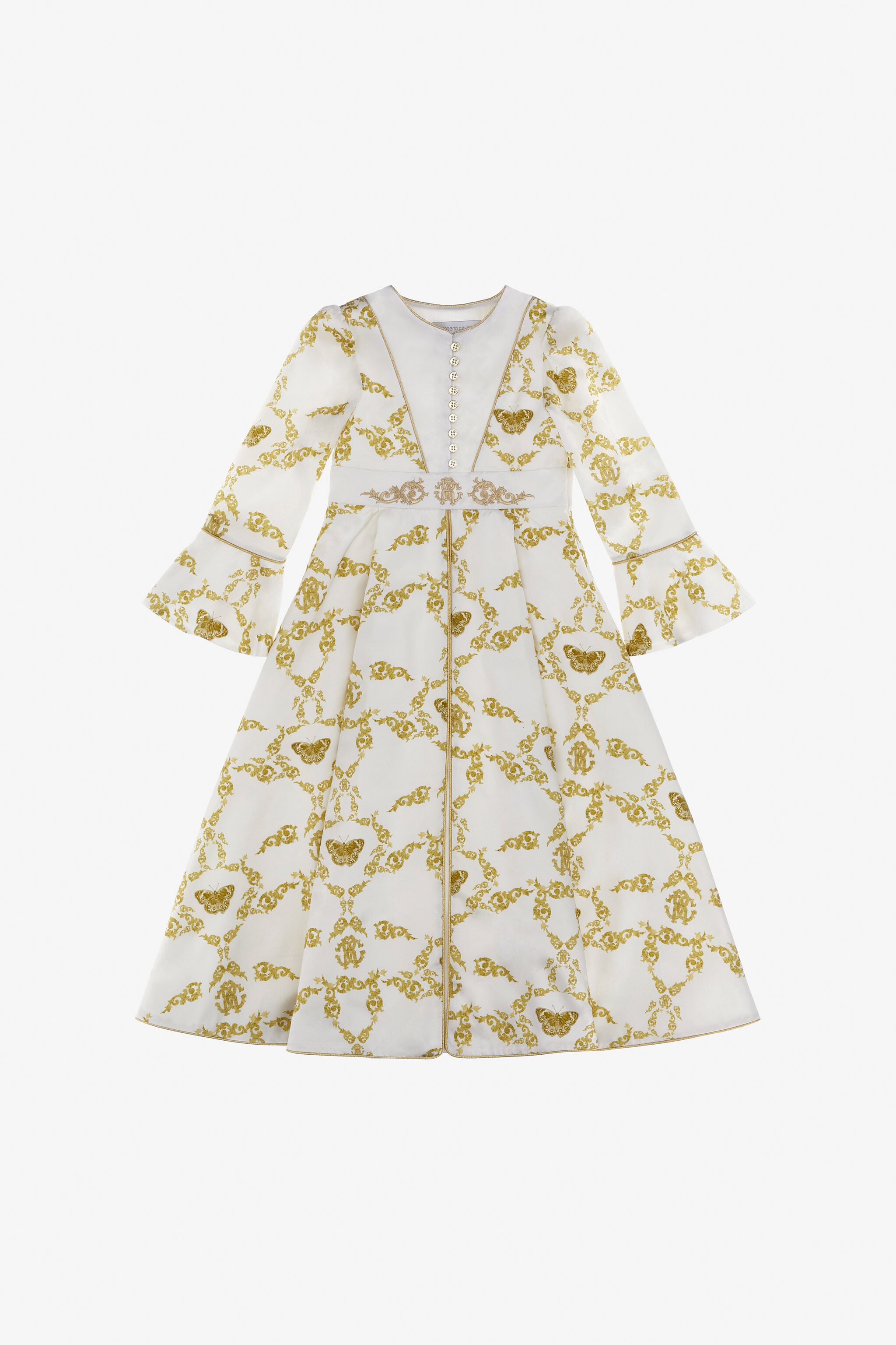 JU Bedrucktes Kleid JU Bedrucktes Kleid Weiß SJT149-SCL50