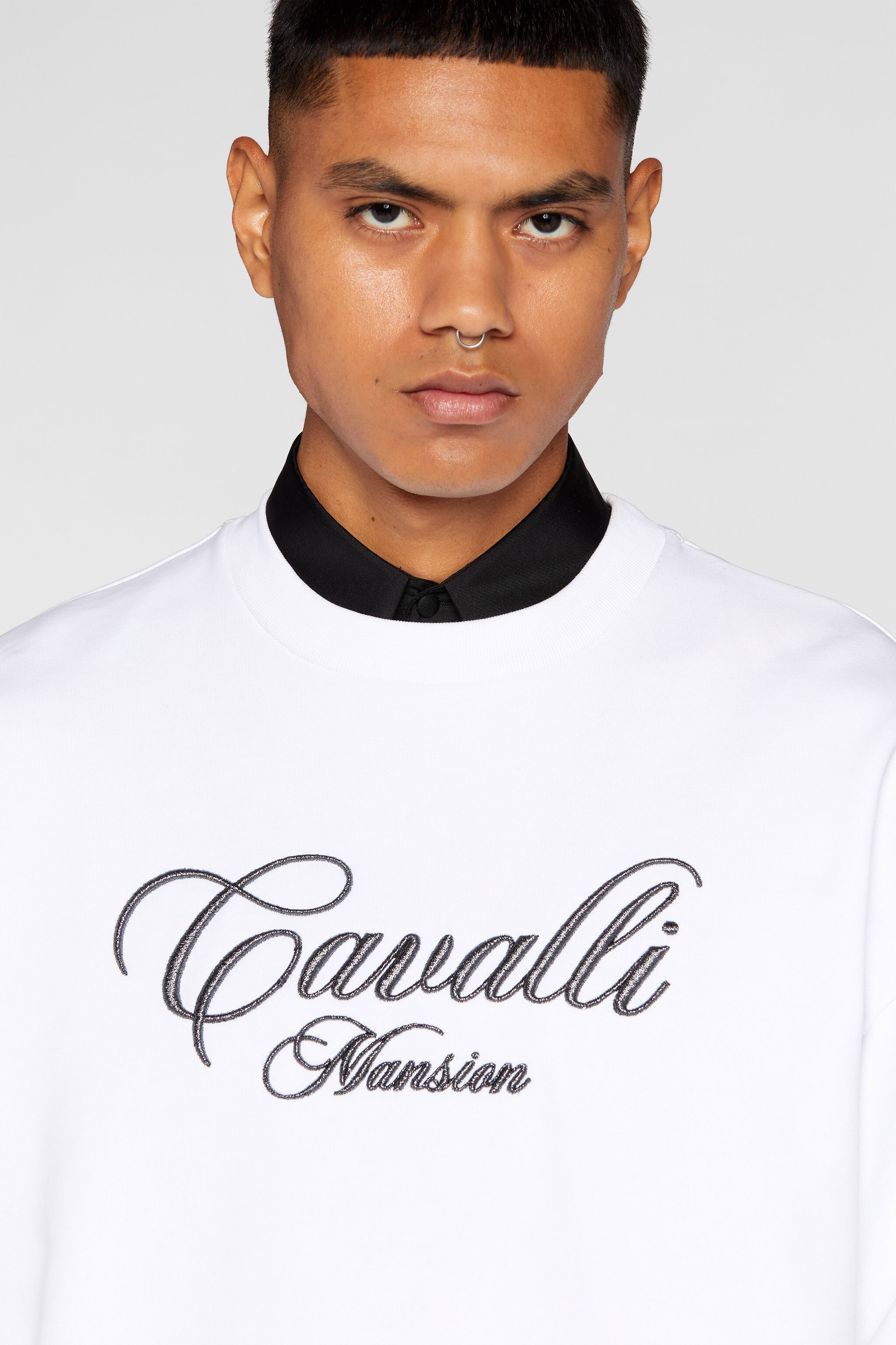 RC Logo-Embroidered Cotton Sweatshirt RC Logo-Embroidered Cotton Sweatshirt White ORT67A-CF050
