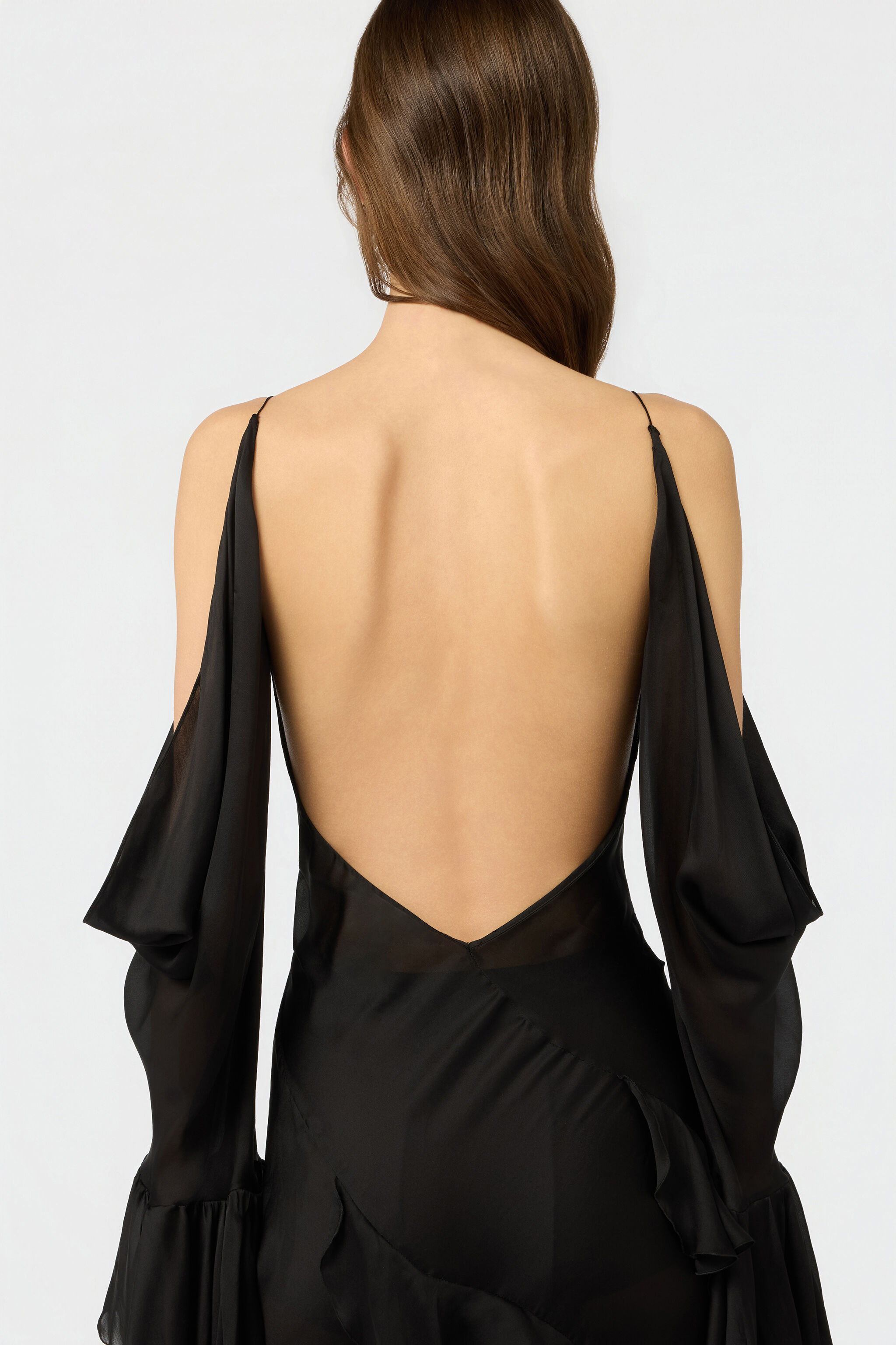 RC Slipdress Aus Seidenchiffon RC Slipdress Aus Seidenchiffon BLACK XWT129-CC001