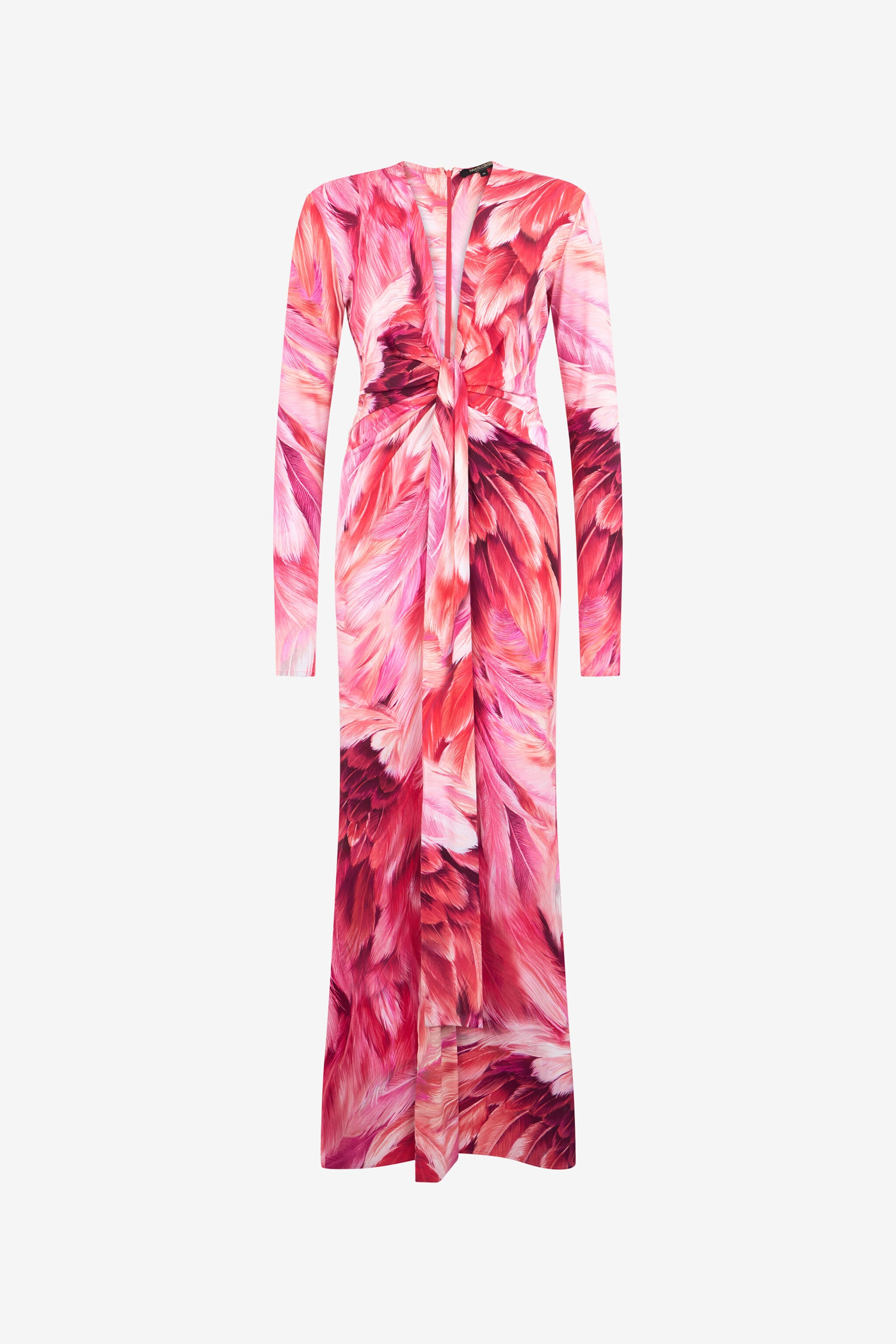 RC Vestido Maxi Estampado Plumange RC Vestido Maxi Estampado Plumange PEONIA SWT152-LNL71