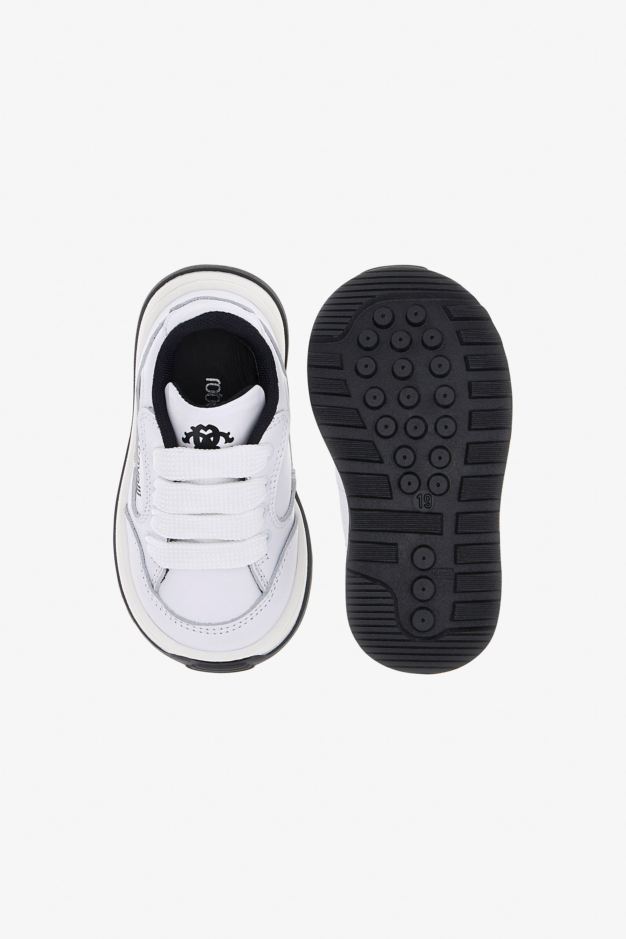 JU RC Logo Sneakers JU RC Logo Sneakers White/black SJS00O-PZJ02