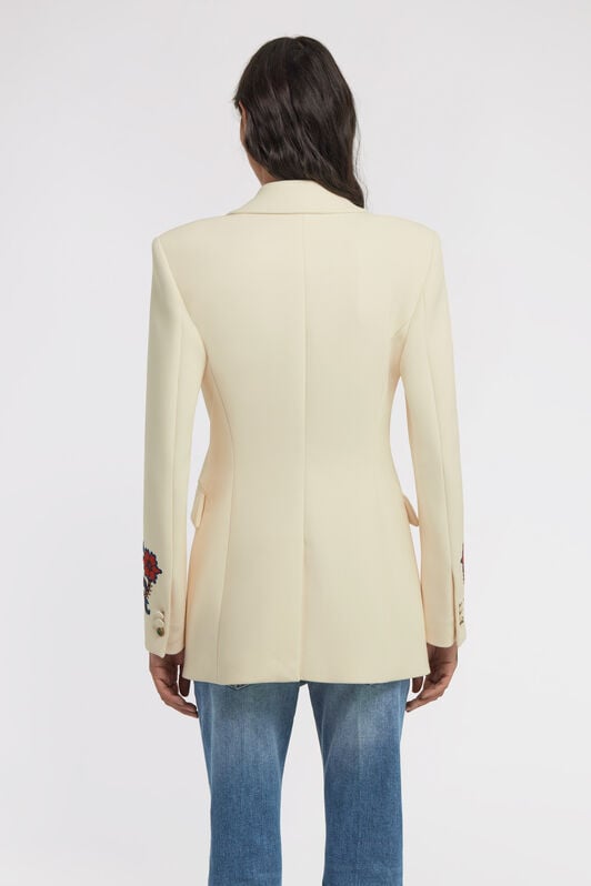 RC Floral Printed Jacket RC Floral Printed Jacket Ivory TKR405-VI037