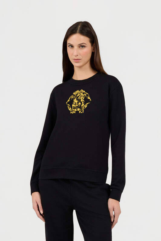 RC Schwarzes Rundhals-Sweatshirt mit Logo RC Schwarzes Rundhals-Sweatshirt mit Logo BLACK TOT66B-CF052