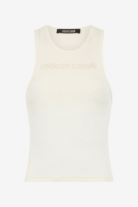 RC Tank Top With Embroidered Logo RC Tank Top With Embroidered Logo Ivory UKT64A-JD018