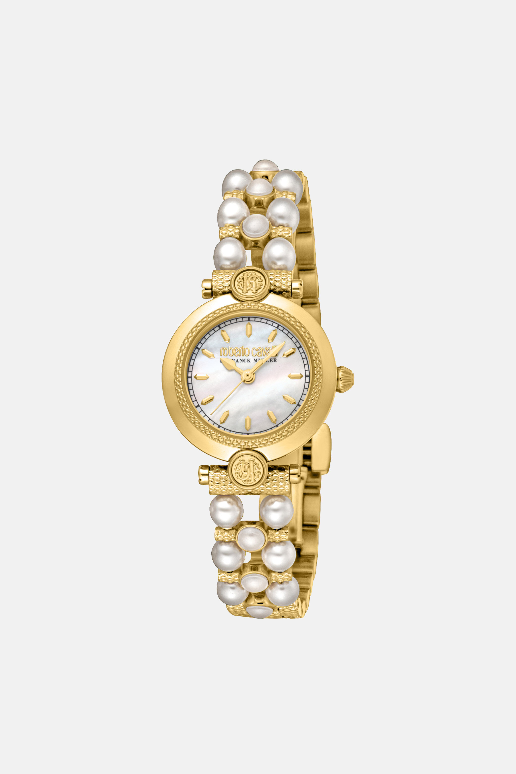 Roberto Cavalli by Franck Muller Logo watch in Gold for Women
